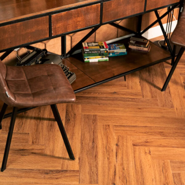 Плитка ПВХ Vinilam Parquet Herringbone Паркет Де Вилль, 6.5 мм